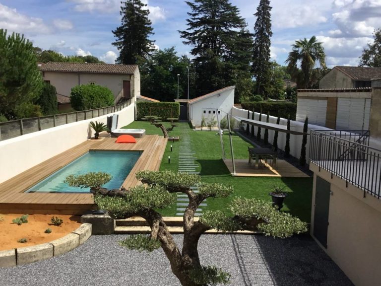 création et réalisation d'un jardin unique à BOULIAC proche VILLENAVE D'ORNON